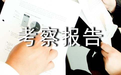 考察报告范文